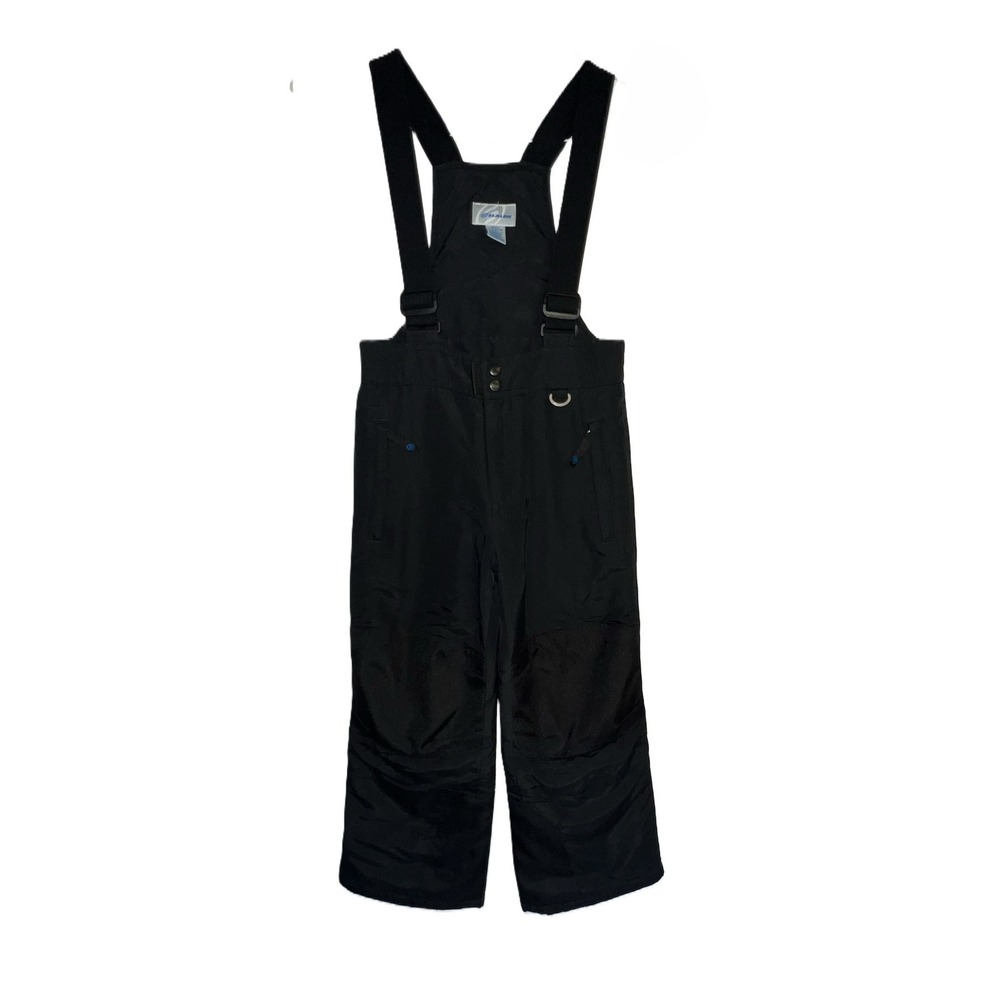 Slalom Youth Small Black Insulated Ski Snow Overalls Bibs Skiing Snowboarding